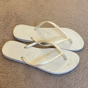 Havaianas Women's White Flip Flops